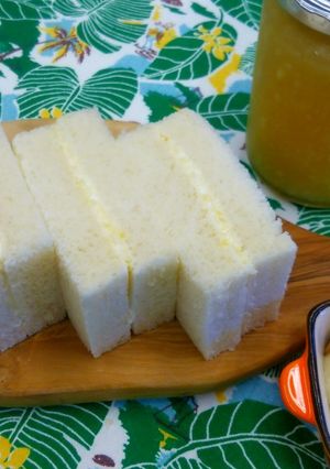 レアチーズケーキ風クリームのサンドイッチ-レシピのメイン写真
