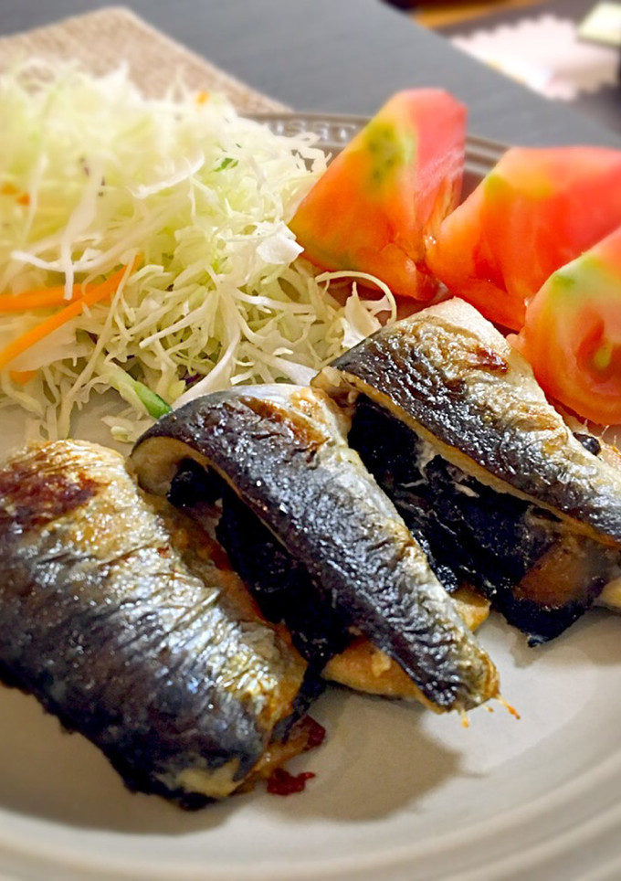 鰯の梅海苔はさみ焼き-レシピのメイン写真