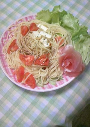 とまととチーズの冷製パスタ♪-レシピのメイン写真
