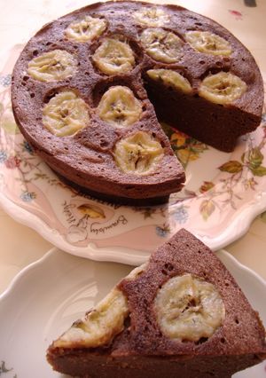 おからパウダーで生チョコバナナケーキ♪-レシピのメイン写真