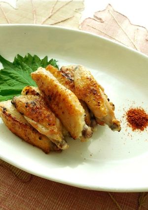パリッと手羽中焼き　こぶ茶風味-レシピのメイン写真