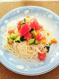 サラダそうめん-レシピのメイン写真