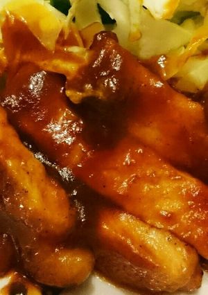 男の料理～！ポークチャップ～！-レシピのメイン写真