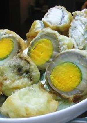味付け卵と白身魚のフリッター-レシピのメイン写真