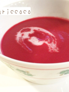食べる輸血 ビーツのスープ ♡ 豆乳-レシピのメイン写真