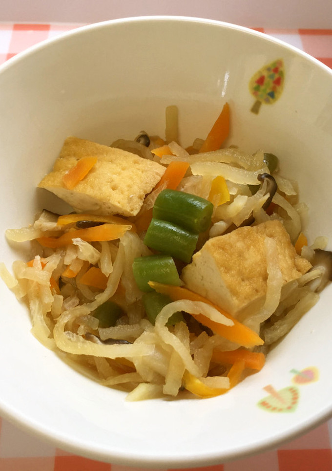 切り干し大根の煮物　給食-レシピのメイン写真
