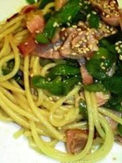ピーマンたっぷり和風パスタ(人´ω`*)-レシピのメイン写真