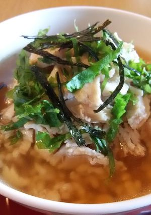 鶏むね肉のお茶漬け-レシピのメイン写真
