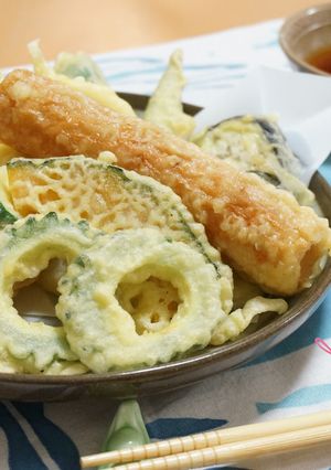 健康運を高める☆ちくわと野菜の大暑天ぷら-レシピのメイン写真