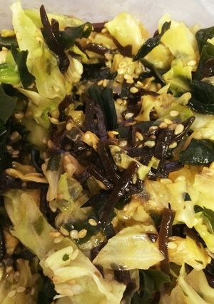 キャベツの塩こぶワカメ-レシピのメイン写真