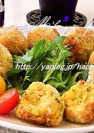 ツナ&水菜☆カレーコロッケ-レシピのメイン写真