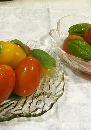 プチトマトのマリネ　バジル味とはちみつ味-レシピのメイン写真