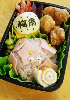 「あじさい」と「かたつむり」弁当♪-レシピのメイン写真