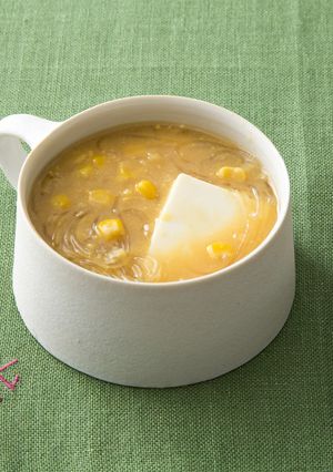 豆腐とクリームコーンのスープ-レシピのメイン写真