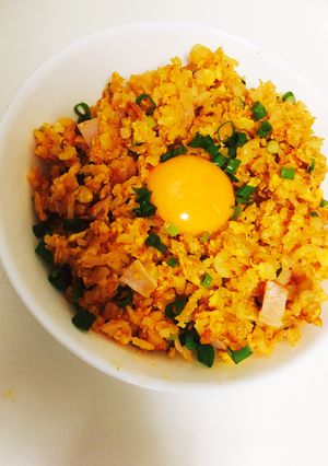 プチっと簡単！卵とろーりキムチチャーハン-レシピのメイン写真