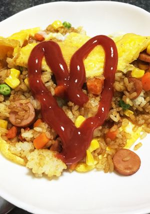 子どもが大好き♡カレー風味のオムライス-レシピのメイン写真