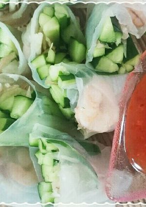 キュウリ大量消費!生春巻き-レシピのメイン写真