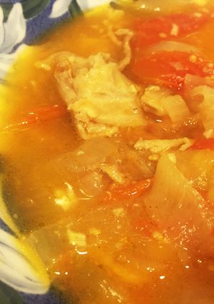 圧力鍋で簡単！トマトとバラ肉の煮込み-レシピのメイン写真