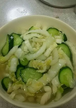 白菜根元を活用しよう‼さっぱり漬物-レシピのメイン写真