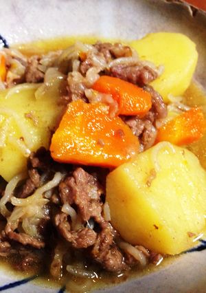 圧力鍋 de 肉じゃが-レシピのメイン写真