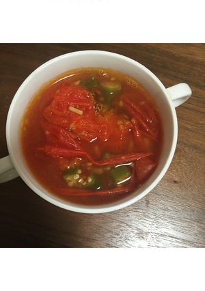 トマトとはちみつ生姜のぽかぽかスープ-レシピのメイン写真