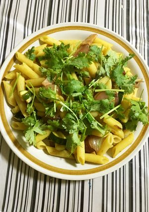 ズッキーニとグリーンチリのショートパスタ-レシピのメイン写真