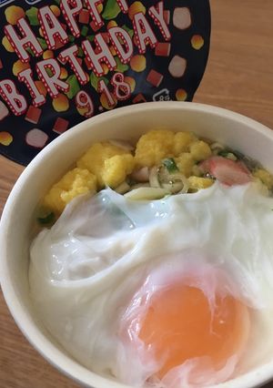 シーフードヌードル✻卵-レシピのメイン写真