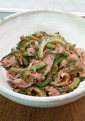 ゴーヤぎゅうの焼肉風-レシピのメイン写真