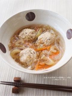 ふわふわ肉団子の春雨スープ☆-レシピのメイン写真