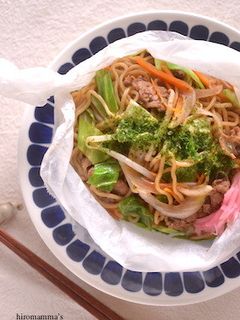 レンジで簡単☆基本のペーパー焼そば-レシピのメイン写真