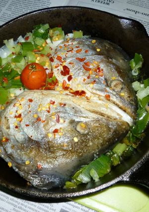 銀鮭のカブトのスキレット焼き-レシピのメイン写真
