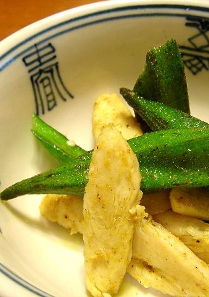 オクラとささみのカレー炒め-レシピのメイン写真