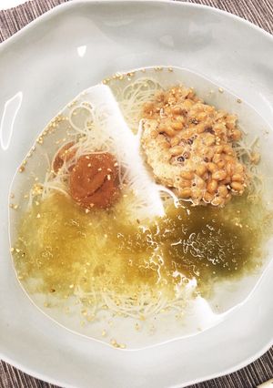 5分で簡単！さっぱりとろろ梅そうめん-レシピのメイン写真
