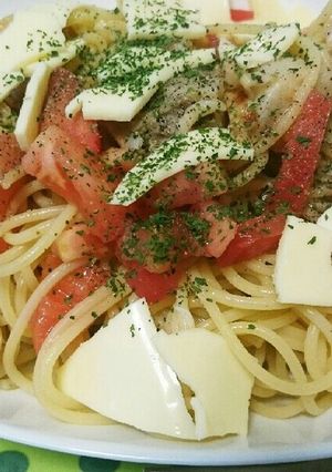 ☆トマトとホタテの冷製バジルパスタ☆-レシピのメイン写真