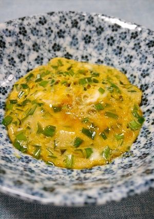 レンジで簡単1分40秒！ニラ玉(お弁当)-レシピのメイン写真