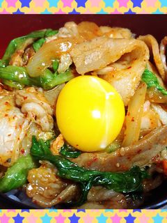 夏だ!豚キムチ丼だ!-レシピのメイン写真