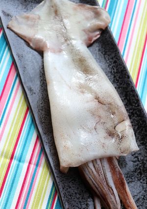 旦那レシピ・冷蔵庫でイカ（魚）の一夜干し-レシピのメイン写真