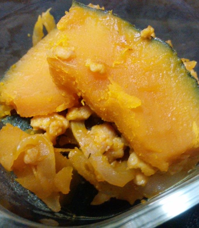 簡単♡惣菜♡かぼちゃ煮♡そぼろ煮♡お弁当-レシピのメイン写真