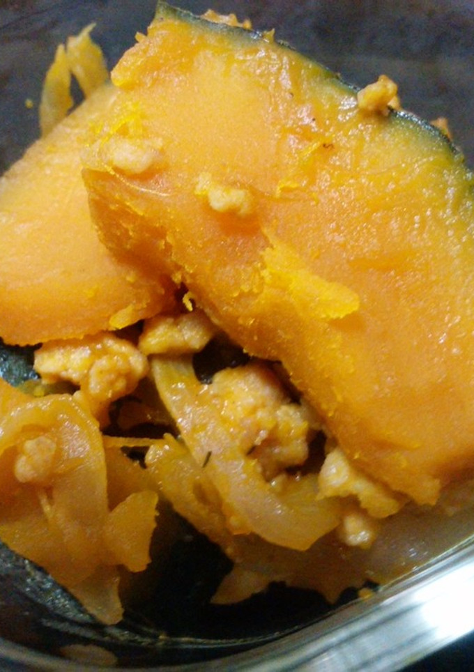 簡単♡惣菜♡かぼちゃ煮♡そぼろ煮♡お弁当-レシピのメイン写真