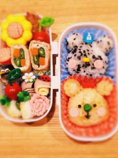 キャラ弁簡単かわいいおにぎりくまさん-レシピのメイン写真