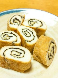 甘辛で人気♪油揚げの海苔チーズ巻き♪-レシピのメイン写真