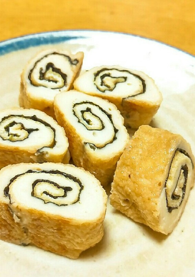 甘辛で人気♪油揚げの海苔チーズ巻き♪-レシピのメイン写真