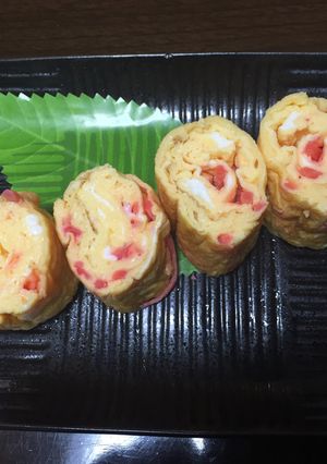 お弁当に紅生姜入り厚焼き玉子-レシピのメイン写真