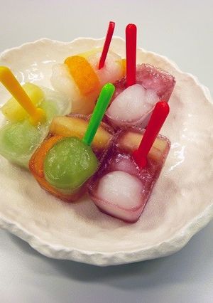 わらび餅でフルーツアイスバー-レシピのメイン写真