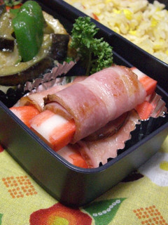 シンプルが早い♬カニかま♡♡ベーコン巻き-レシピのメイン写真