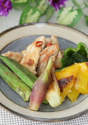 豚ももと夏野菜の揚げ焼き★ピリ辛ダレで-レシピのメイン写真