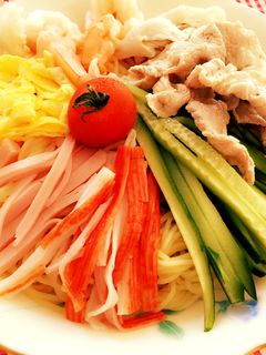 今日の晩ごはん♪具だくさん!冷やし中華-レシピのメイン写真