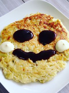 豆腐でヘルシー♡簡単お好み焼き-レシピのメイン写真