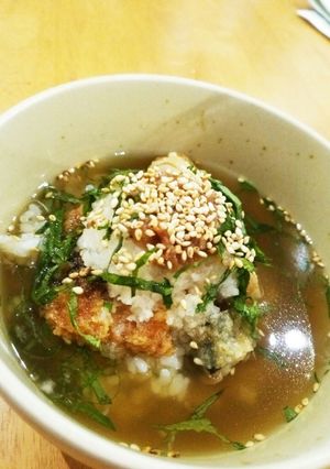 揚げ物リメイク簡単茶漬け-レシピのメイン写真