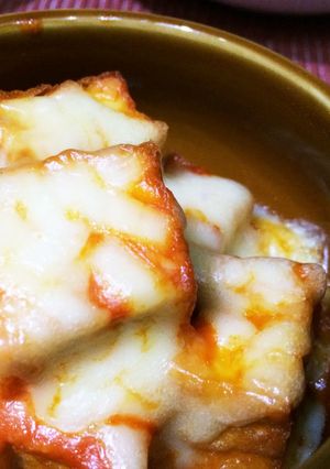 3分で★厚揚げのケチャマヨチーズ焼き-レシピのメイン写真